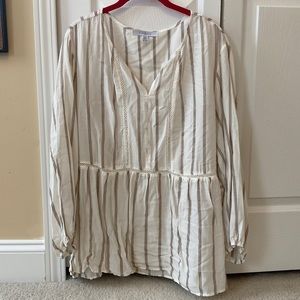 Fever Neutral Stripe Tunic XXL